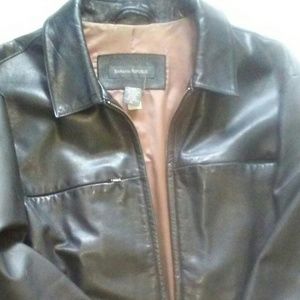 *SOLD*Banana Republic Mens black size XL leather j